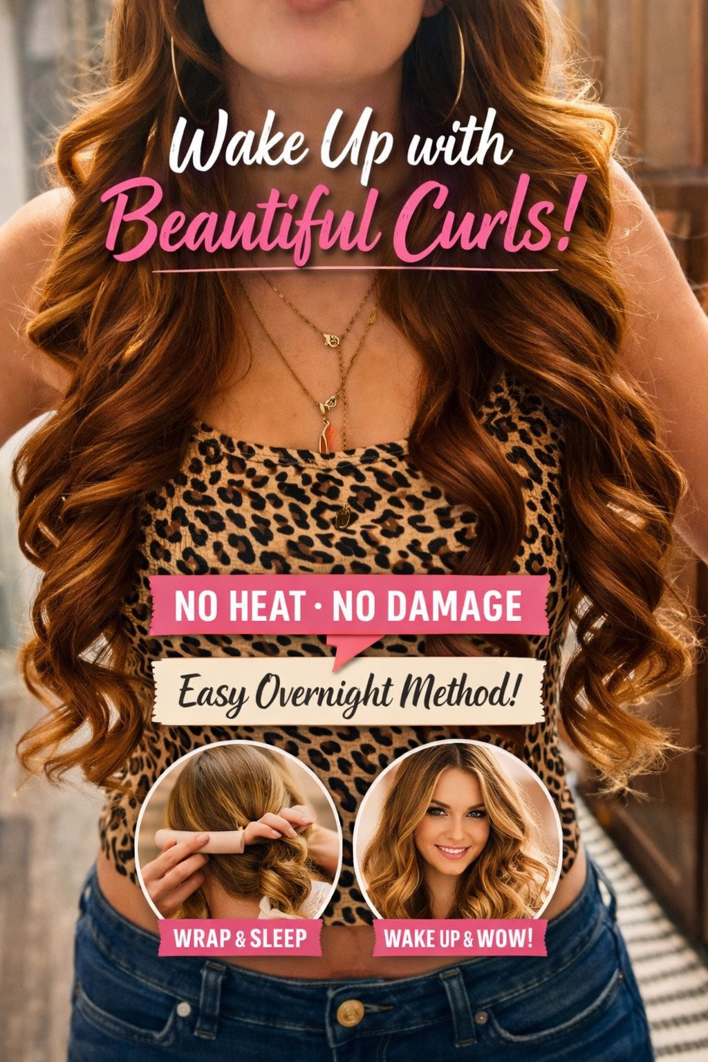 Heatless Curling Rod - Overnight Curls with NO Damage